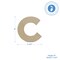 Wooden Letter C 12 inch or 8 inch, Unfinished Large Wood Letters for Crafts | Woodpeckers